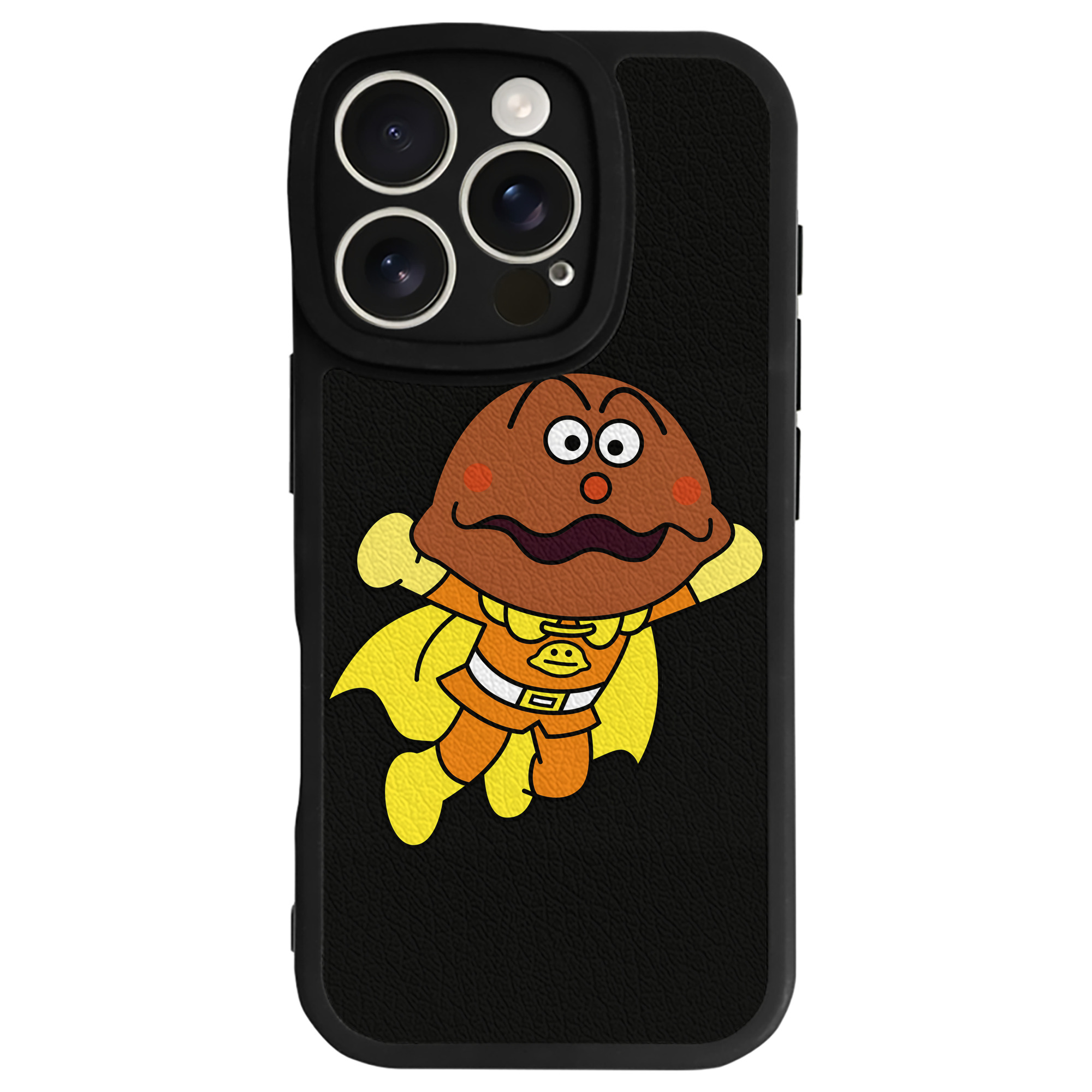 （画像用） アンパンマン Anpanman 【iPhone 16シリーズ対応】シリコンスマホケース（レザー調） 材質：シリコン